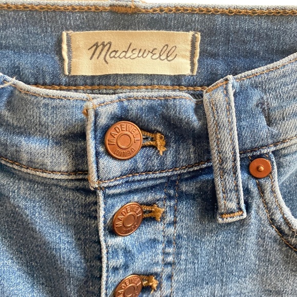 MADEWELL 9" Mid-Rise Skinny Crop Jeans with Button-Front, size 26 - Picture 5 of 12